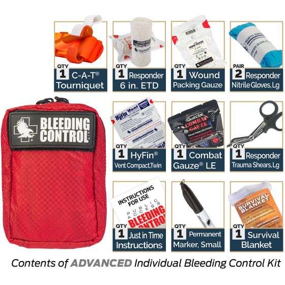 ADVANCED PUBLIC ACCESS INDIVIDUAL BLEEDING CONTROL KIT - NYLON