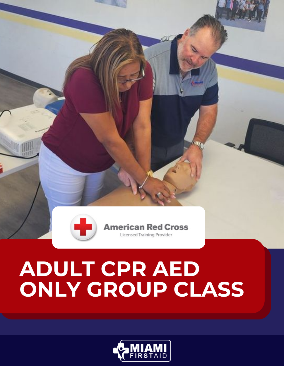 Custom Class Red Cross Blended CPR AED ADULT